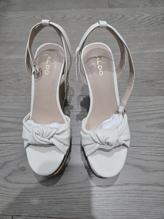 Aldo Shoes - Aldo White Knot Front Slingback Heels
